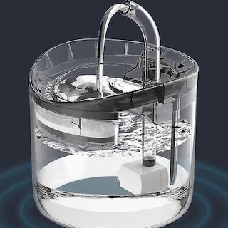 Foto 4 | Fuente De Agua Automática Para Gatos Con Grifo De 1.8 L Transparente - Venta Internacional.