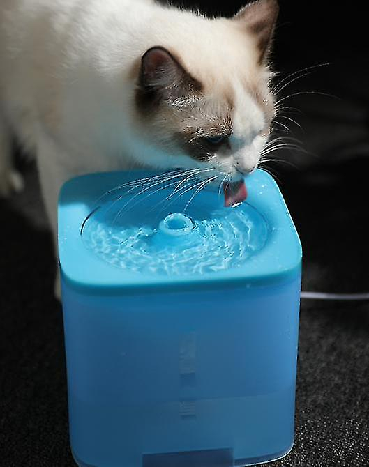 Foto 4 pulgar | Fuente De Agua Automática Para Gatos Huoguo 2.0l Con Alimentador Automático Azul - Venta Internacional.