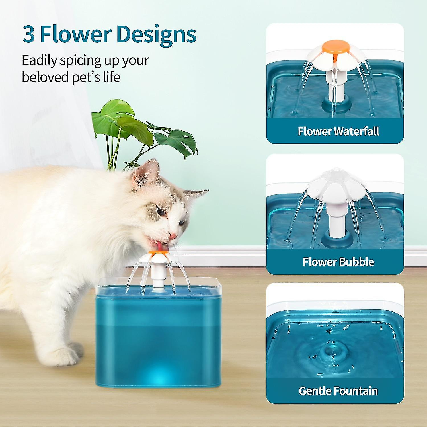 Foto 4 pulgar | Comedero Automático Para Beber Agua Con Forma De Fuente Para Gatos, Color Naranja - Venta Internacional.