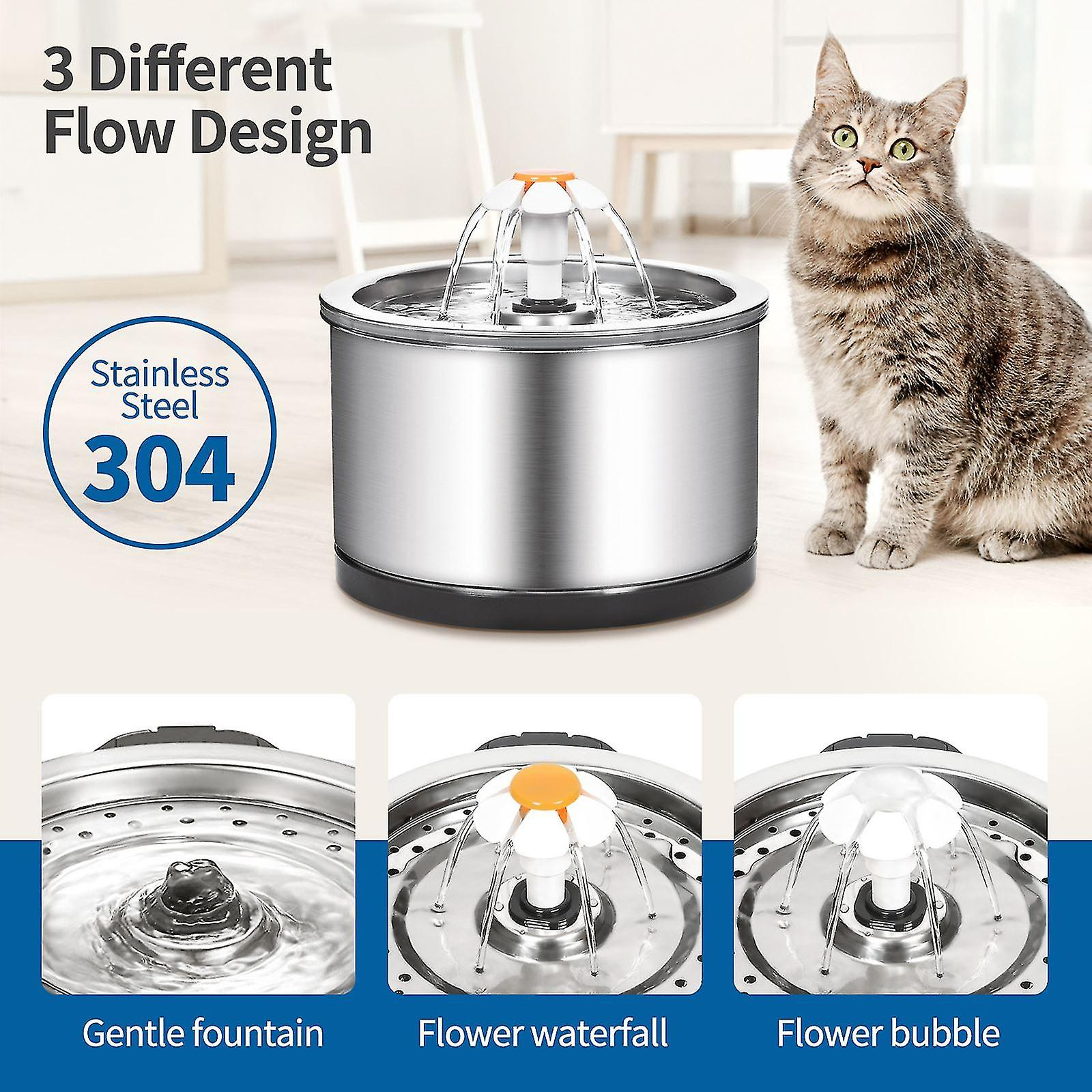 Foto 5 pulgar | Fuente De Agua Automática Para Gatos Huoguo 2.5l Con Filtro - Venta Internacional.