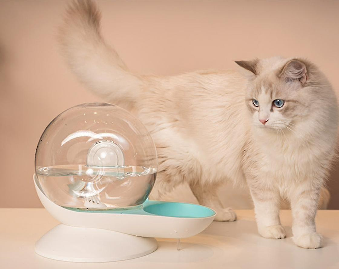 Foto 2 | Fuente De Agua Automática Para Gatos Huoguo, Burbuja, 2,8 L, Azul - Venta Internacional.