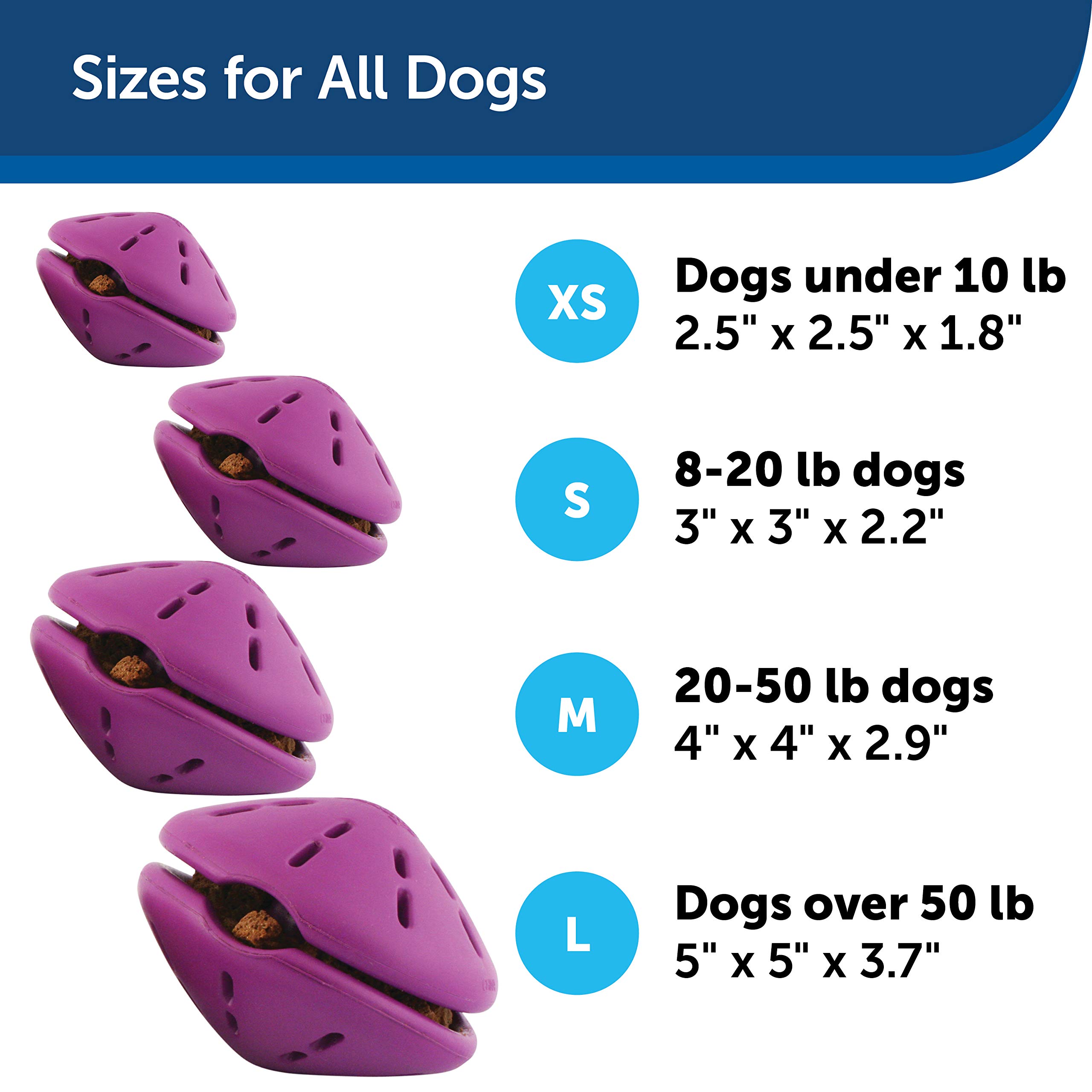 Foto 7 pulgar | Dispensador De Juguetes Para Perros Petsafe Busy Buddy Twist 'n Treat, Color Morado - Venta Internacional.