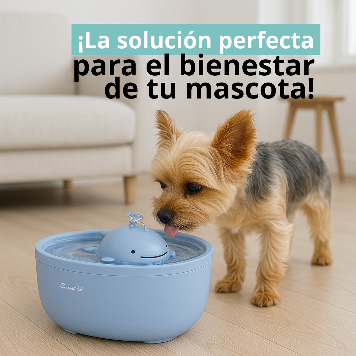 Foto 6 pulgar | Fuente Bebedero automático para mascotas Perros y Gatos con Filtro y Bomba Silenciosa PW30 Smart-Tek