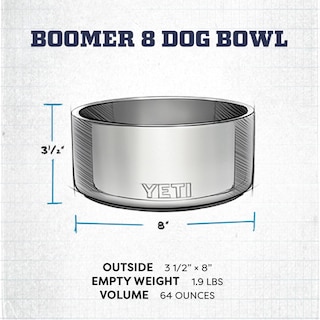 Foto 4 | Boomer para Perros Yeti 8 Acero Inoxidable 1.9l Firefly Yellow - Venta Internacional
