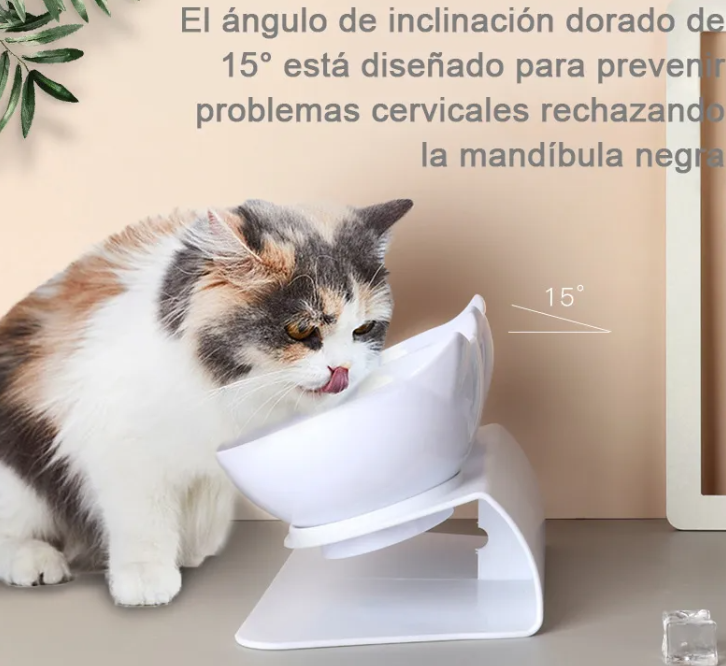 Foto 6 pulgar | Comederos Inclinados Xtellar Blancos
