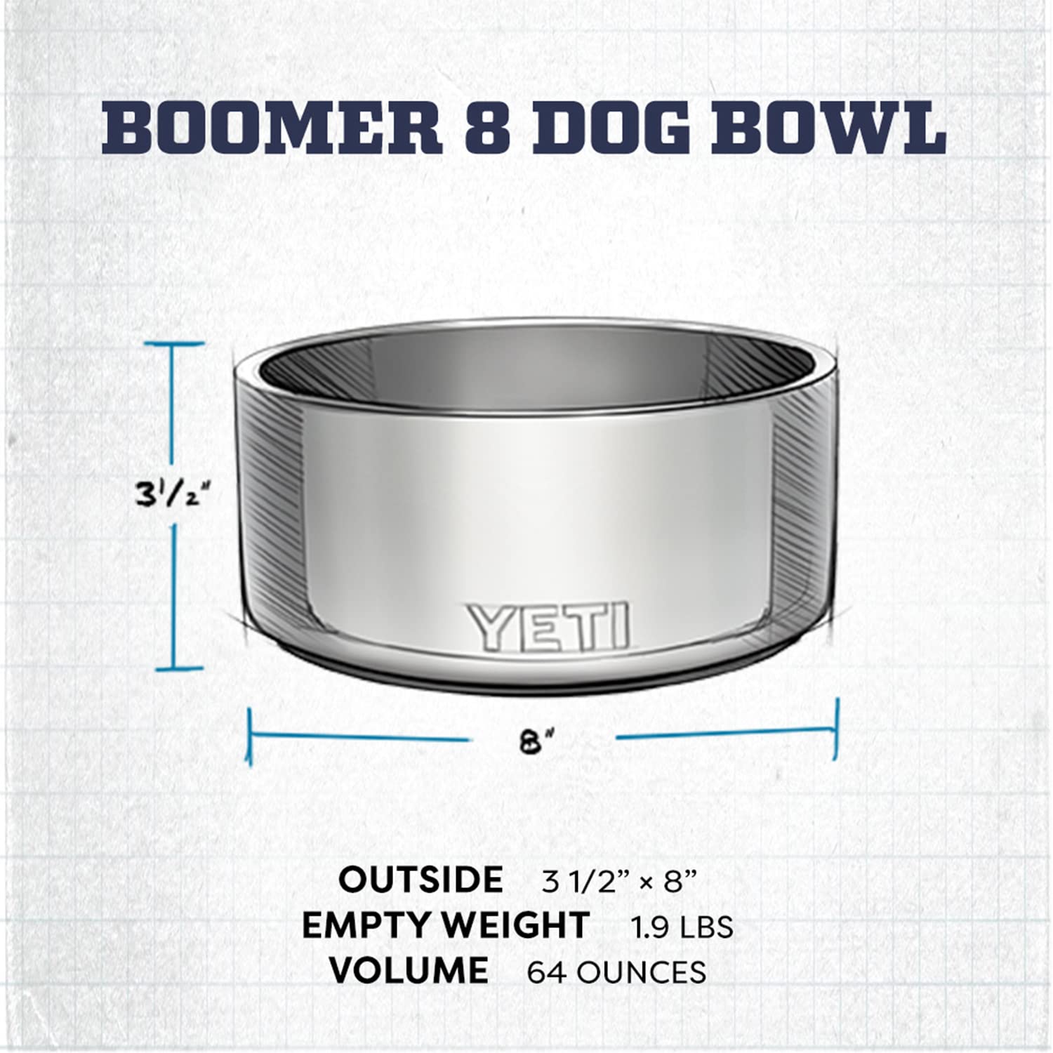 Foto 6 pulgar | Plato para Mascota Yeti de Acero Inoxidable-Venta Internacional