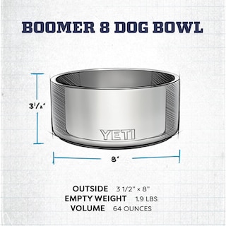 Foto 5 | Plato para Mascota Yeti de Acero Inoxidable-Venta Internacional