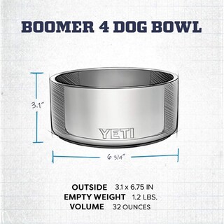 Foto 5 | Plato para Mascota Yeti de Acero Inoxidable-Venta Internacional