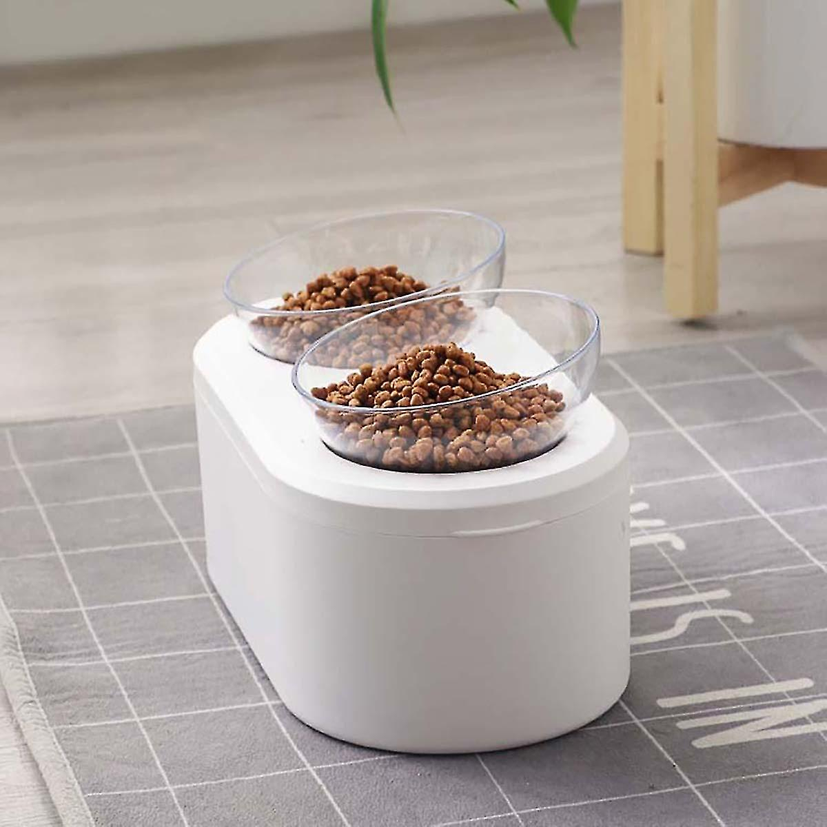 Foto 2 pulgar | Comederos Elevados Para Gatos Y Perros Con Almacenamiento Hermético - Venta Internacional.
