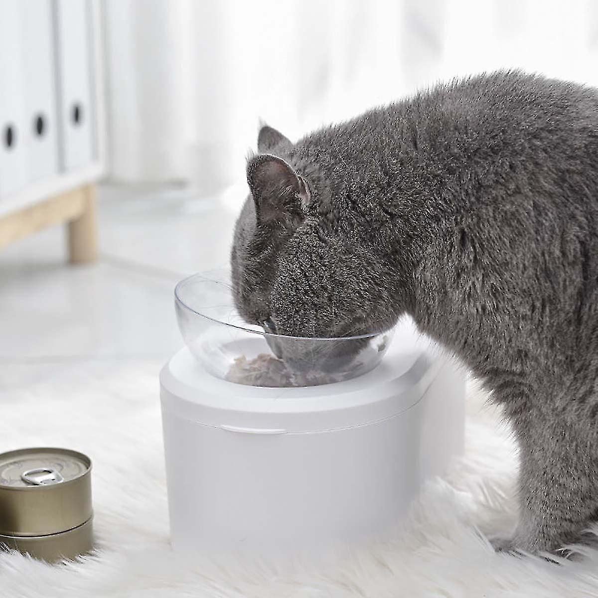 Foto 3 | Comederos Elevados Para Gatos Y Perros Con Almacenamiento Hermético - Venta Internacional.
