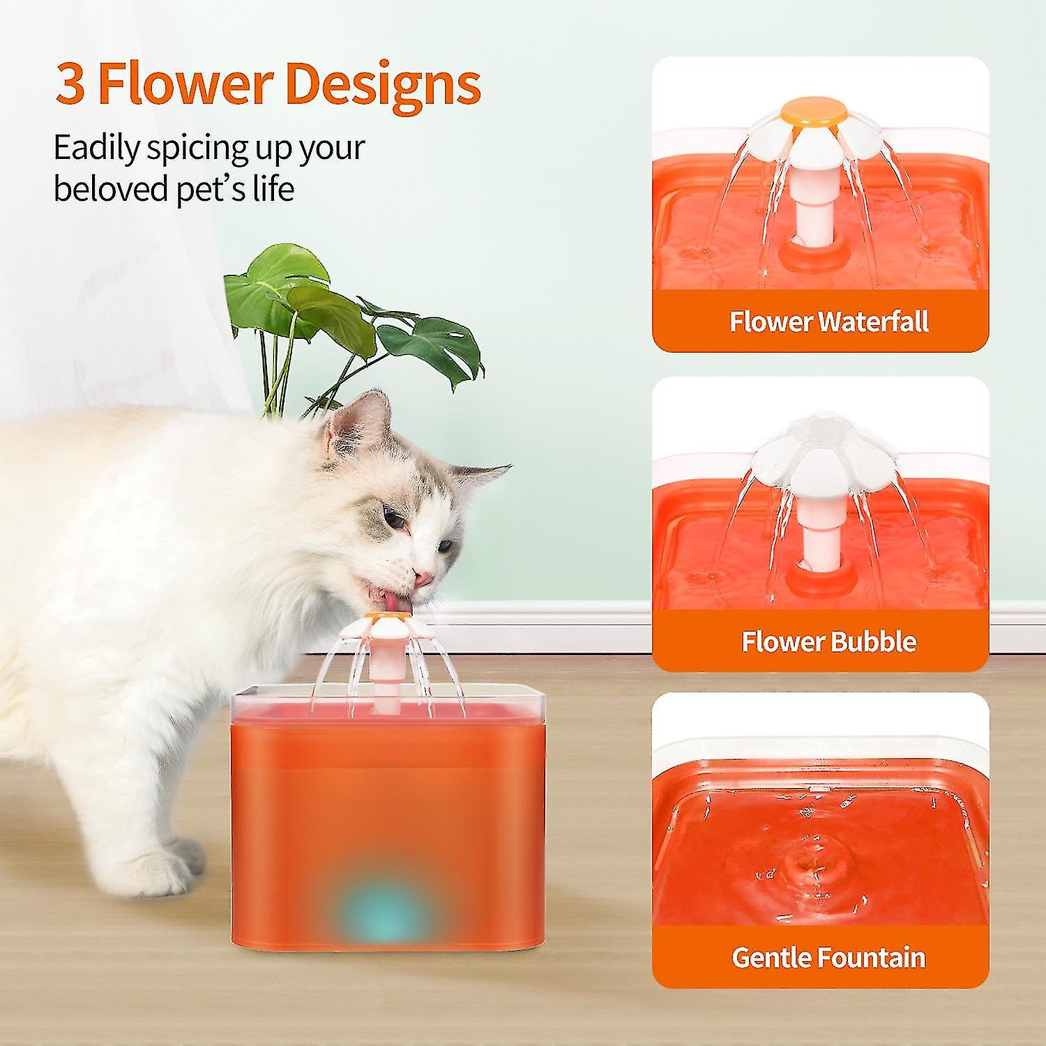 Foto 2 | Dispensador Automático De Alimentos Con Fuente De Agua Para Gatos Huoguo - Venta Internacional.