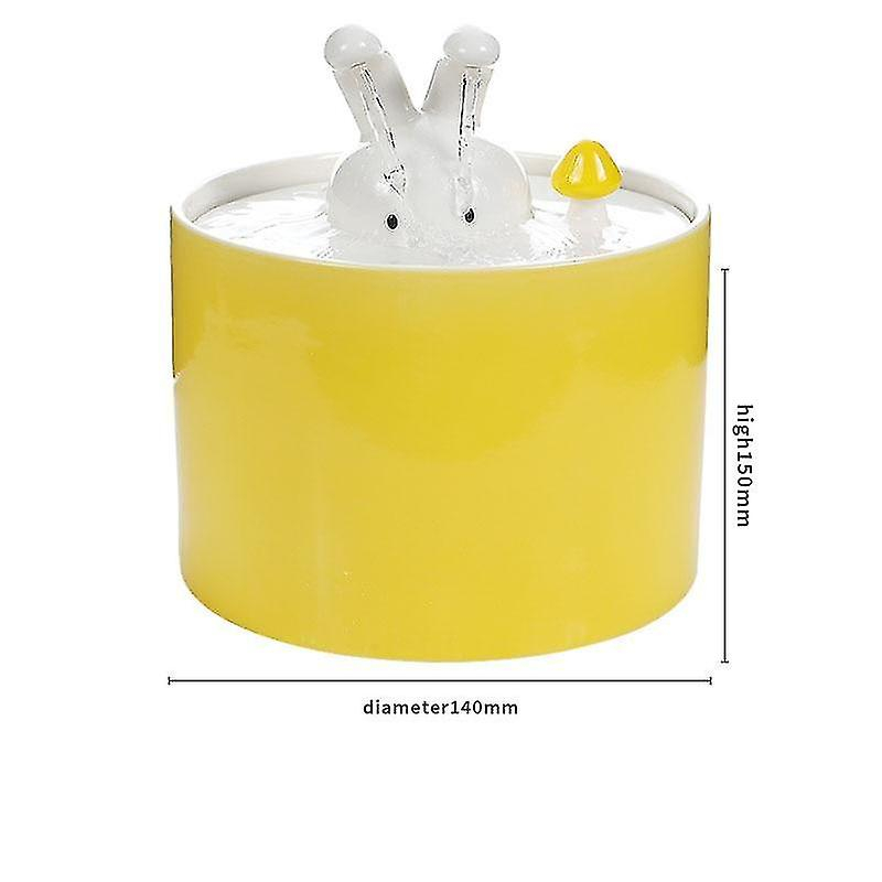 Foto 6 pulgar | Fuente Automática De Agua Para Gatos Huoguo Ceramics 1.3l Amarilla - Venta Internacional.