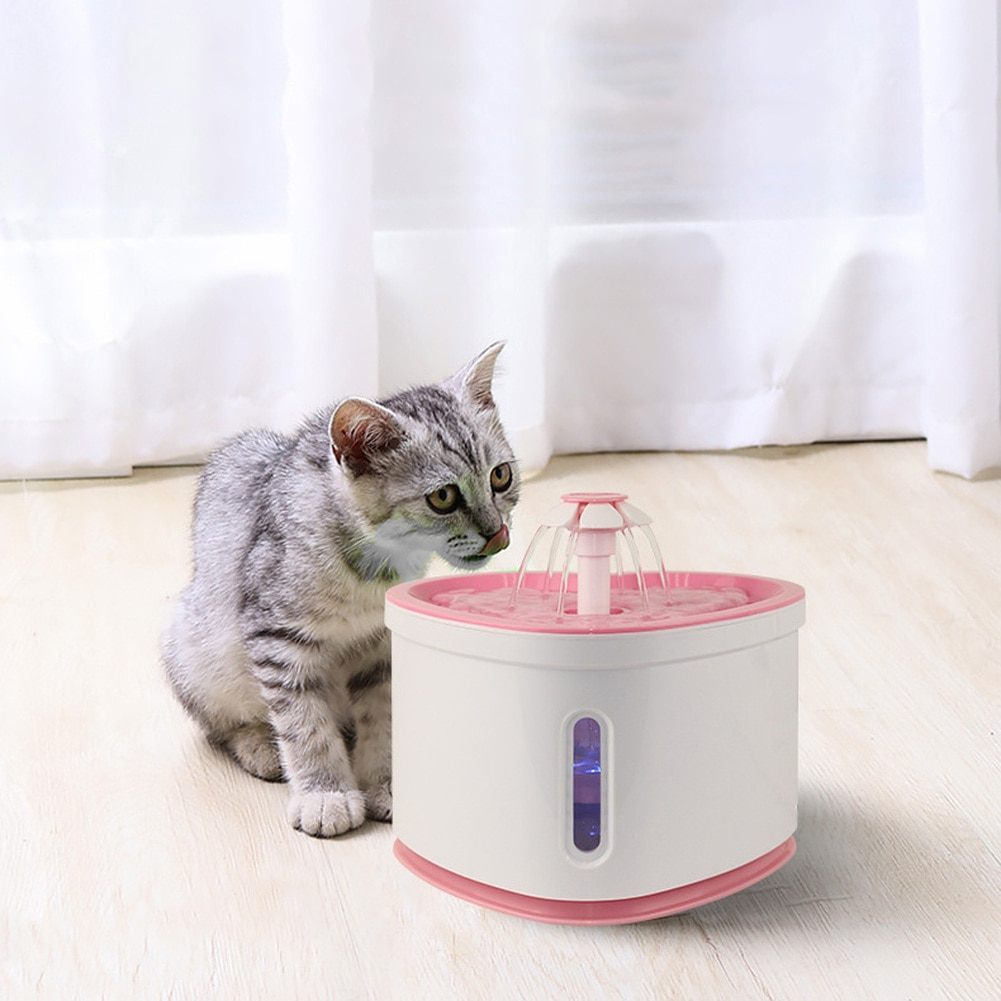 Foto 4 pulgar | Fuente De Agua Automática Para Gatos Httn 2.0l Con Luz Nocturna Led - Venta Internacional.