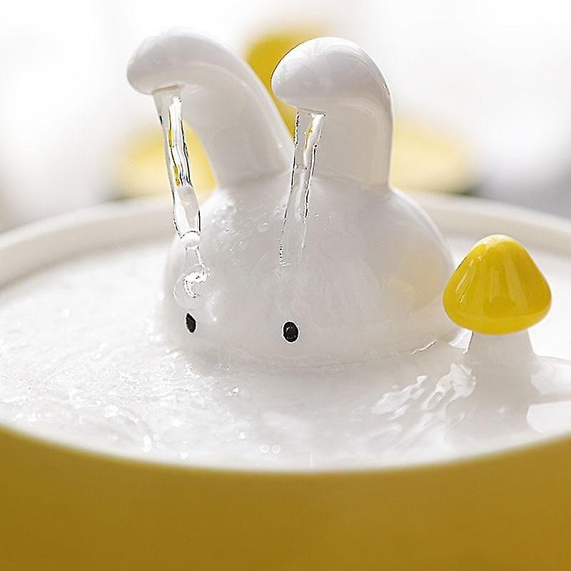 Foto 2 | Fuente Automática De Agua Para Gatos Huoguo Ceramics 1.3l Amarilla - Venta Internacional.