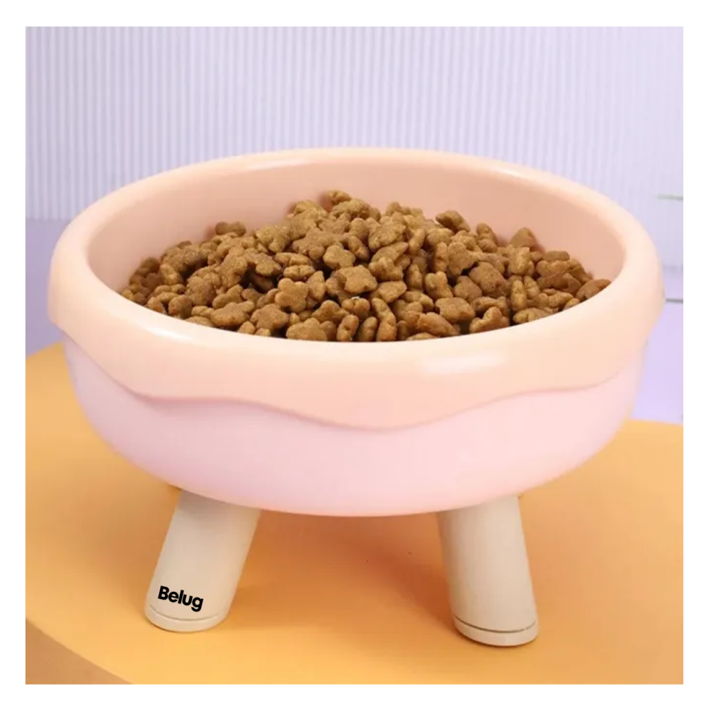 Foto 5 | 2pz Plato Comedero Inclinado Mascota Belug, Verde/rosa