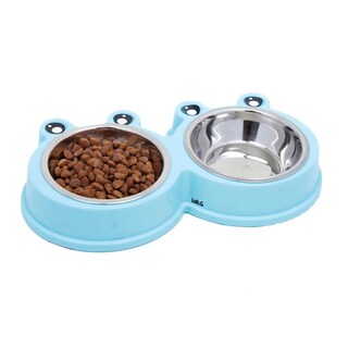 Foto 1 | Comedero Doble Mascota Lab.g Azul Celeste