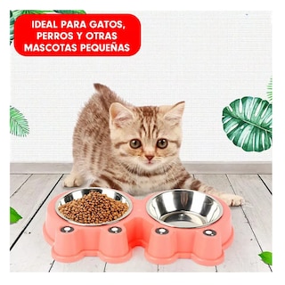 Foto 4 | Comedero Doble Mascota Lab.g Azul Celeste