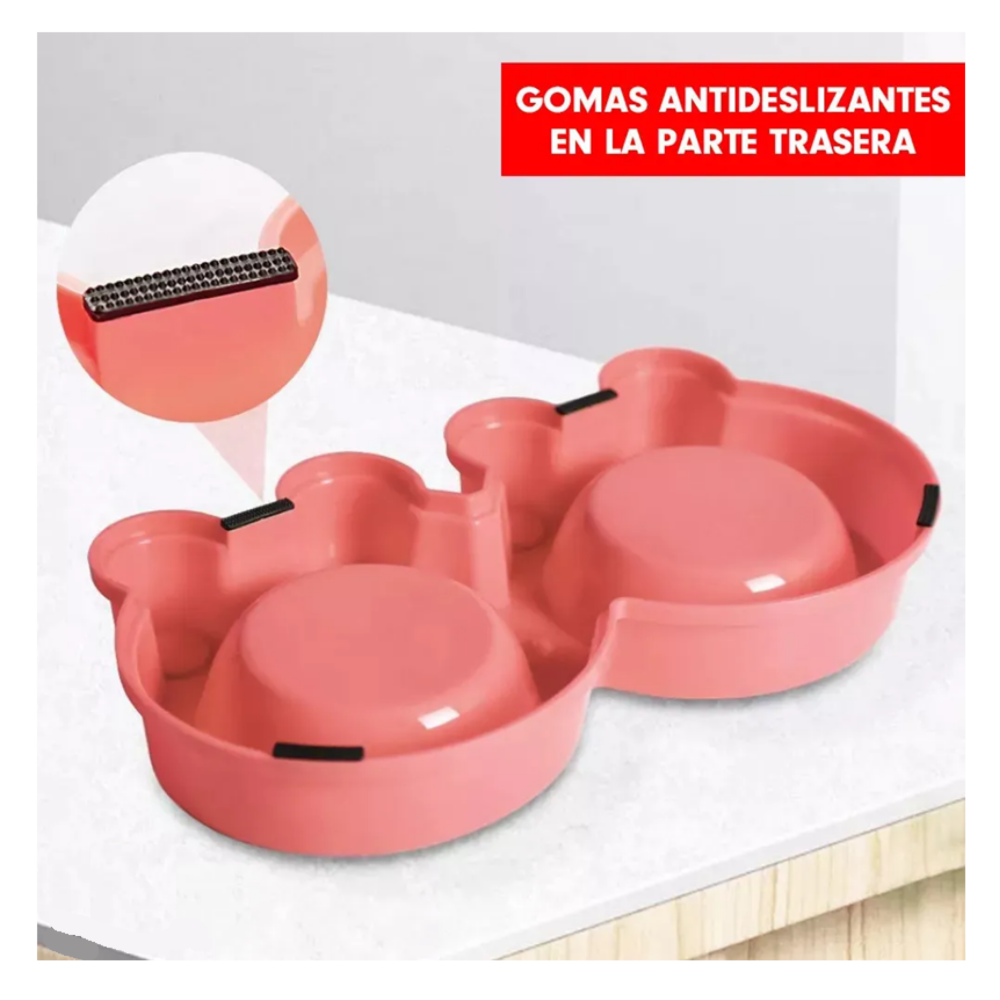 Foto 5 | Comedero Doble Mascota Belug  Azul Celeste