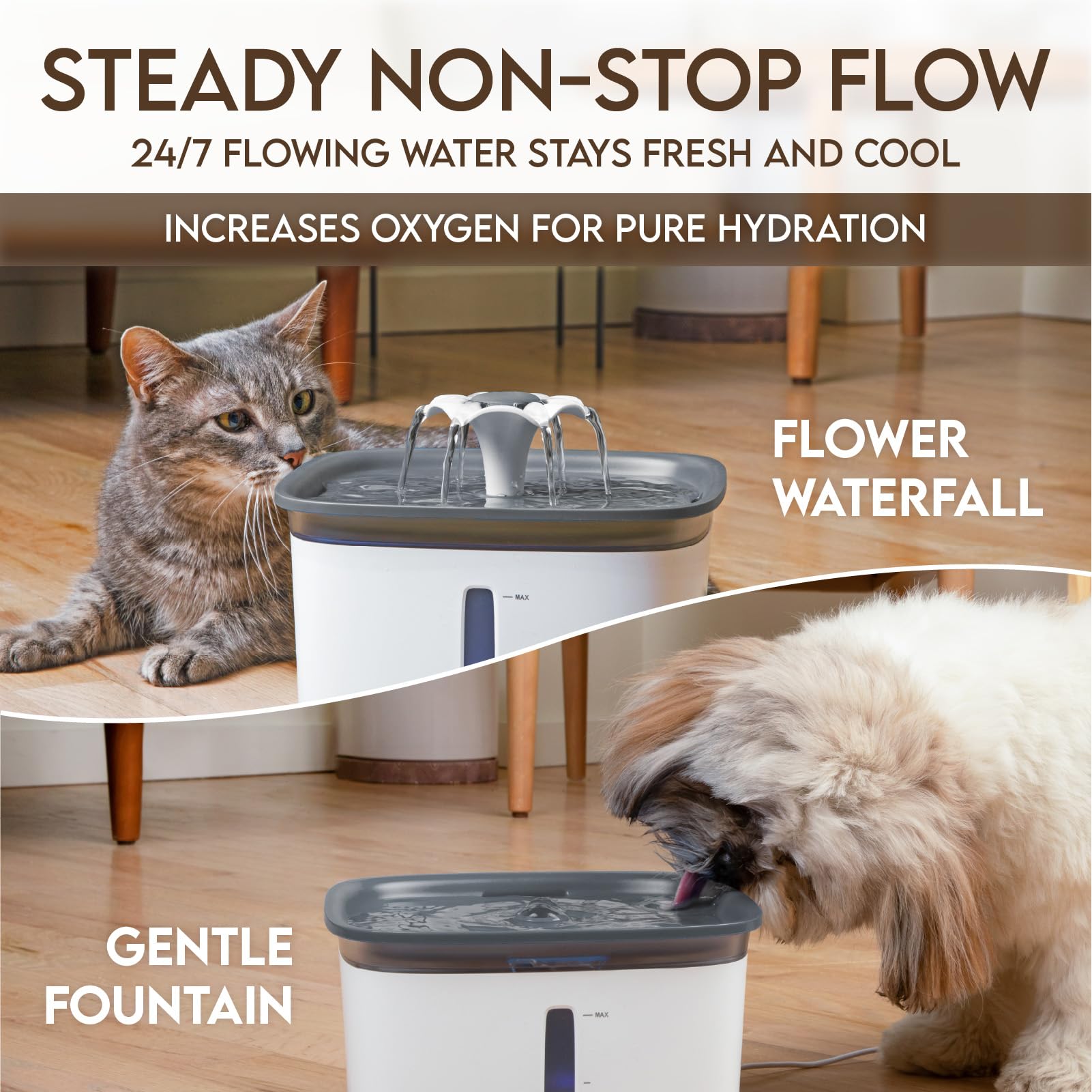 Foto 3 pulgar | Dispensador Automático De Agua Para Gatos Y Perros Pet Fountain Veken  2.8 L - Venta Internacional.