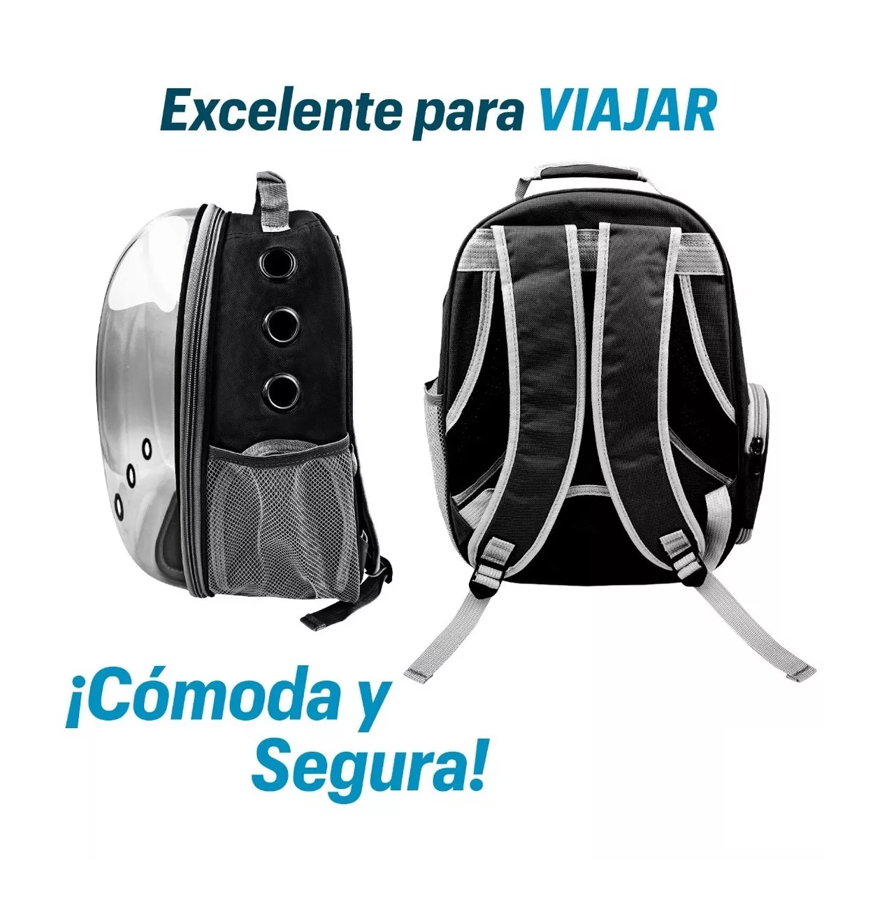 Foto 4 | Mochila Transportadora para Mascota Pequeña color Negro