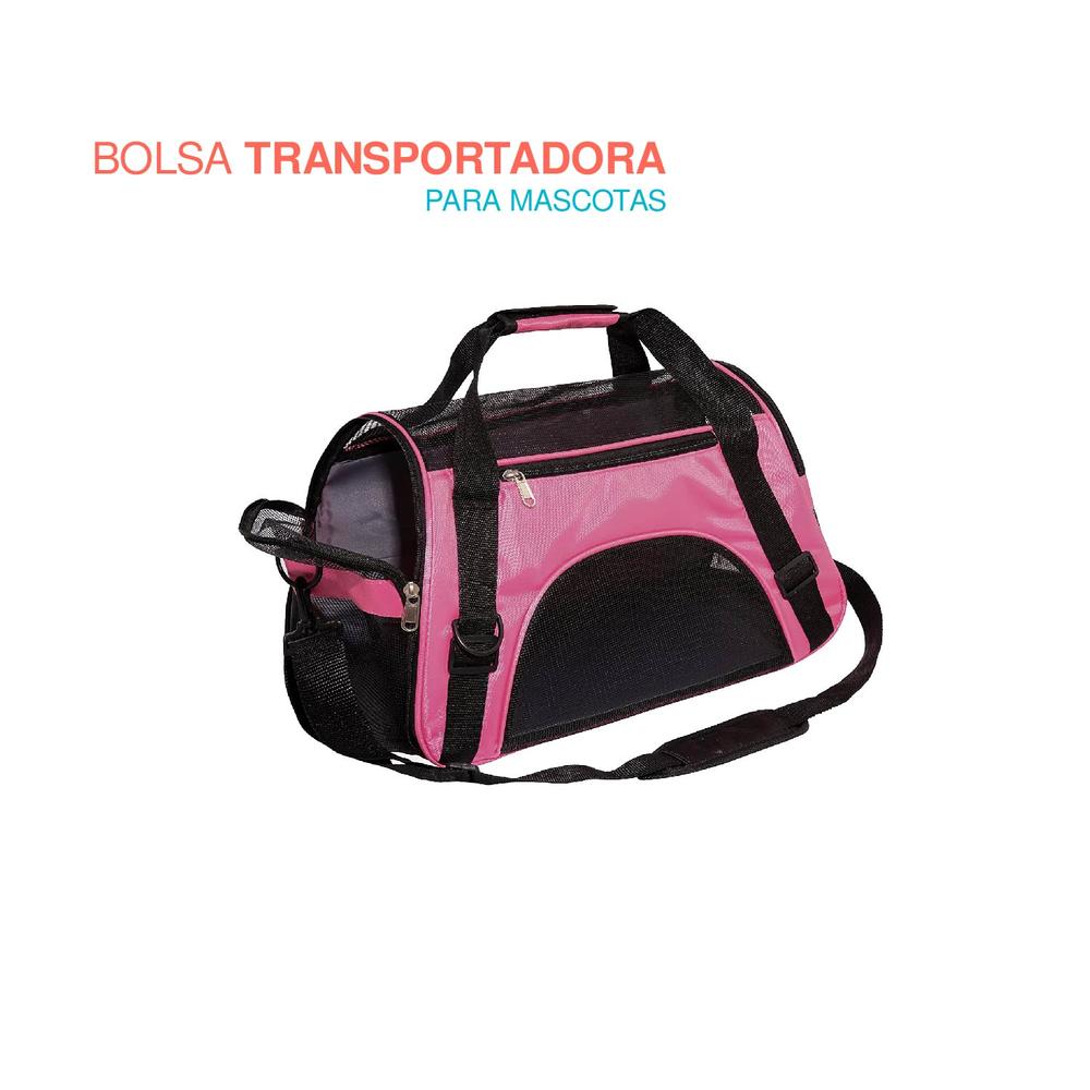 Bolsa Transportadora para Mascotas Poli Pets Mediana color Rosa $399