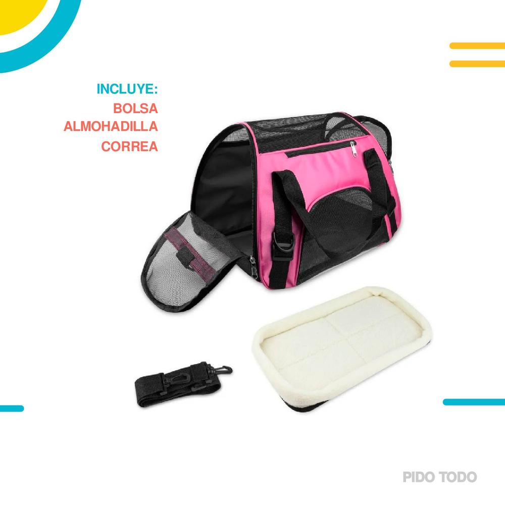 Foto 4 pulgar | Bolsa Transportadora de Mascotas Poli Pets PP-TPMPK-CH color Rosa