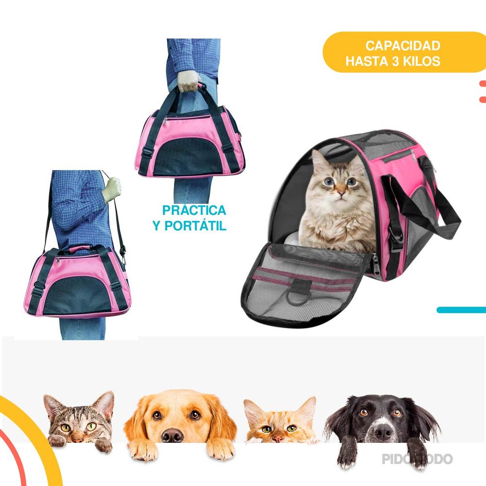 Foto 5 pulgar | Bolsa Transportadora de Mascotas Poli Pets PP-TPMPK-CH color Rosa