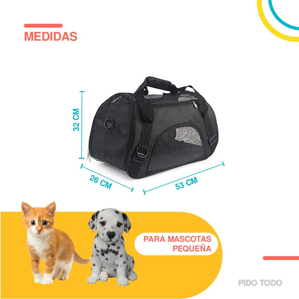 Foto 3 pulgar | Bolsa Transportadora de Mascotas Poli Pets PP-TPMBK-GD color Negro