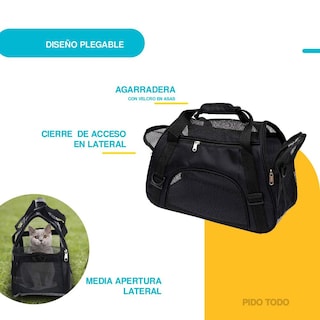 Foto 7 | Bolsa Transportadora de Mascotas Poli Pets PP-TPMBK-GD color Negro