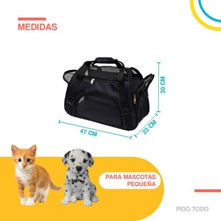 Foto 2 | Bolsa Transportadora de Mascotas Poli Pets PP-TPMPK-MD color Negro