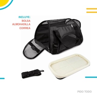 Foto 4 | Bolsa Transportadora de Mascotas Poli Pets PP-TPMPK-MD color Negro