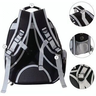 Foto 3 | Mochila Transportadora Eo Safe Imports Esi-7930 para Mascota Pequeña Negro