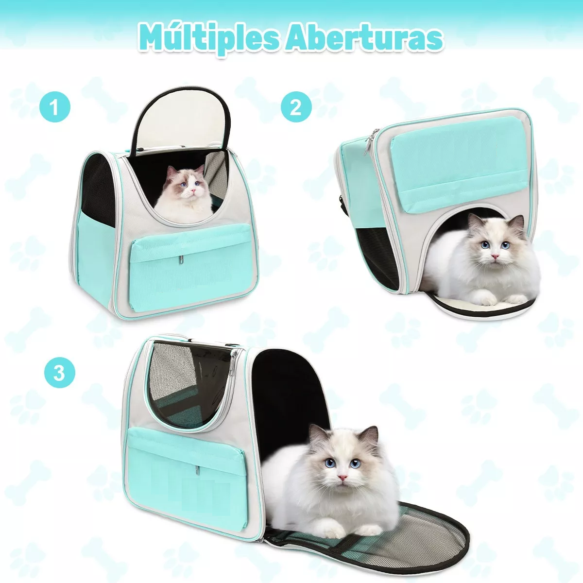 Foto 5 pulgar | Mochila Portátil Transportadora para Mascota Eo Safe Imports Azul