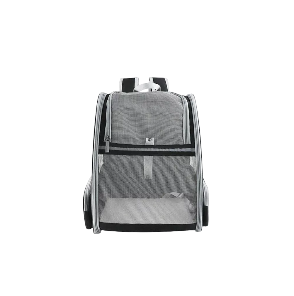 Mochila Back Pack Transportadora Mascota Grande Gris