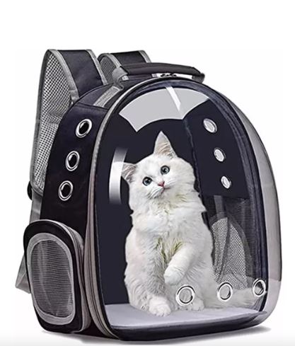 Mochila para Mascotas Wünd Transpirable Negra $657