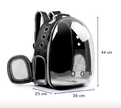 Foto 4 pulgar | Mochila para Mascotas Wünd Transpirable Negra
