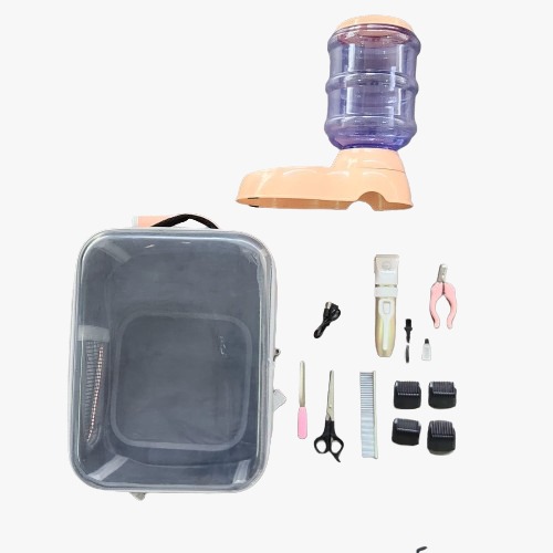 Foto 2 pulgar | Kit Para Mascota Mochila Y Rasuradora para mascotas Obten de  Regalo 1 Dispensador De Alimentos