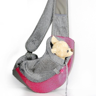 Foto 1 | Transportín Para Mascotas Huoguo, Reversible, Manos Libres, Tamaño Pequeño, Color Magenta - Venta Internacional.
