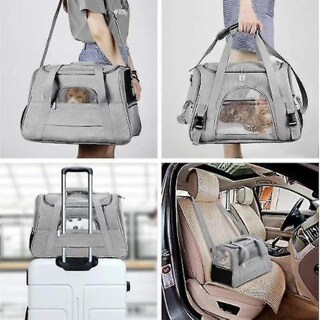 Foto 3 | Bolsa De Viaje Para Mascotas Huoguo, Multifuncional, Plegable, Para Perros, Color Gris - Venta Internacional.