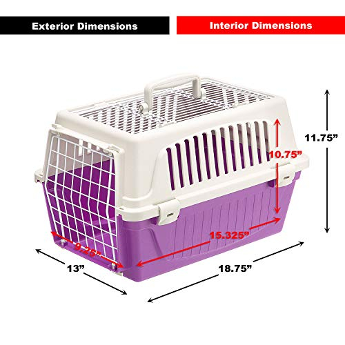 Foto 6 pulgar | Transportín Para Mascotas Ferplast Atlas Para Perros Y Gatos, Puerta Superior Y Frontal - Venta Internacional.