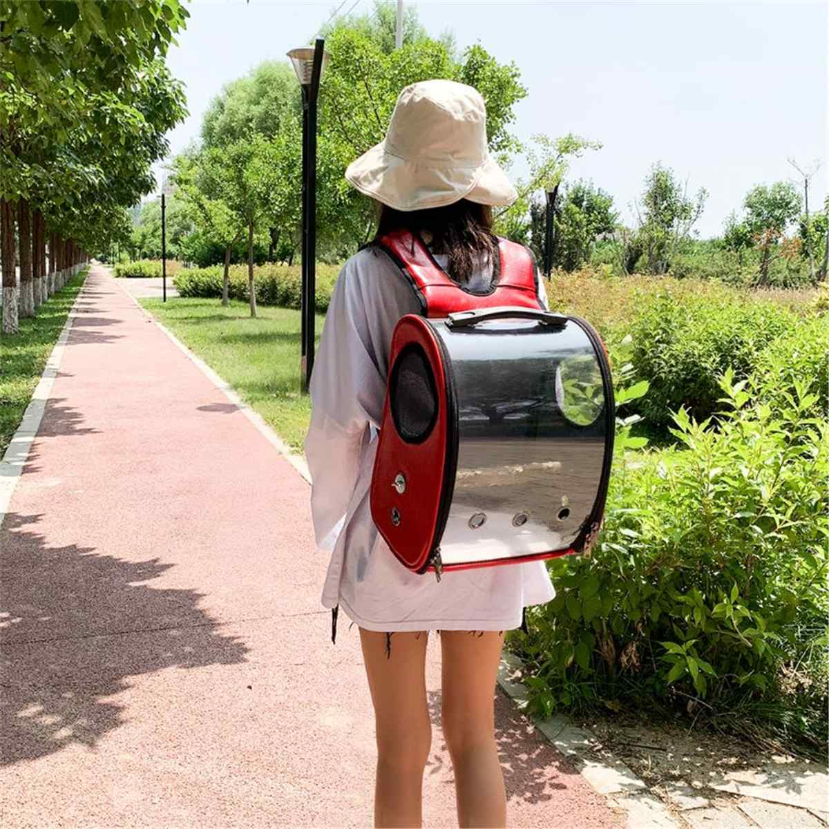 Foto 3 pulgar | Mochila Para Pájaros Al Aire Libre Con Comedero Para Jaula Transportadora De Loros - Venta Internacional.