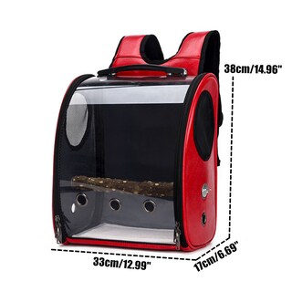 Foto 3 | Mochila Para Pájaros Al Aire Libre Con Comedero Para Jaula Transportadora De Loros - Venta Internacional.
