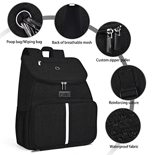 Foto 5 | Bolsa De Viaje Para Mascotas Baglher Mochila Para Perros Con Cuencos Y Cestas De Comida - Venta Internacional.