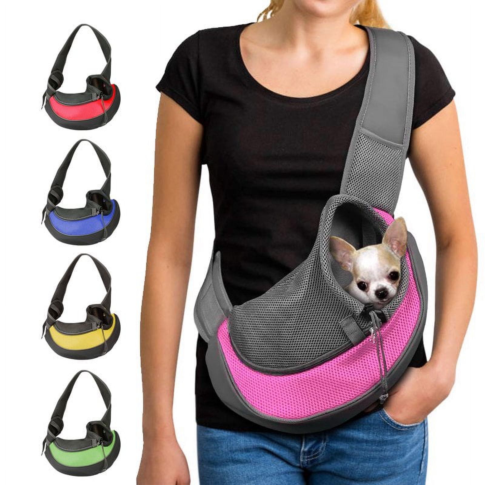 Foto 2 pulgar | Bolsa Bandolera Portátil De Viaje Segura Para Perros Y Gatos Pequeños - Venta Internacional.