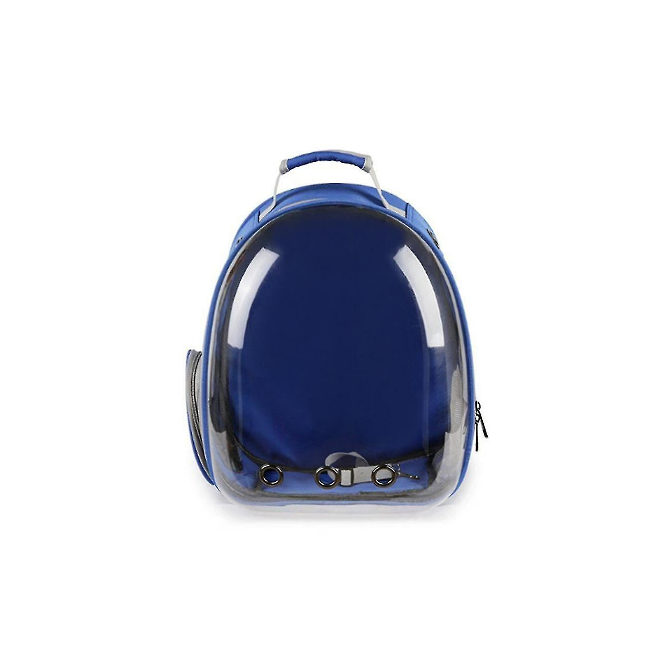 Foto 2 pulgar | Mochila Transportadora De Mascotas Huoguo Transparente Para Gatos Y Perros, Color Azul - Venta Internacional.