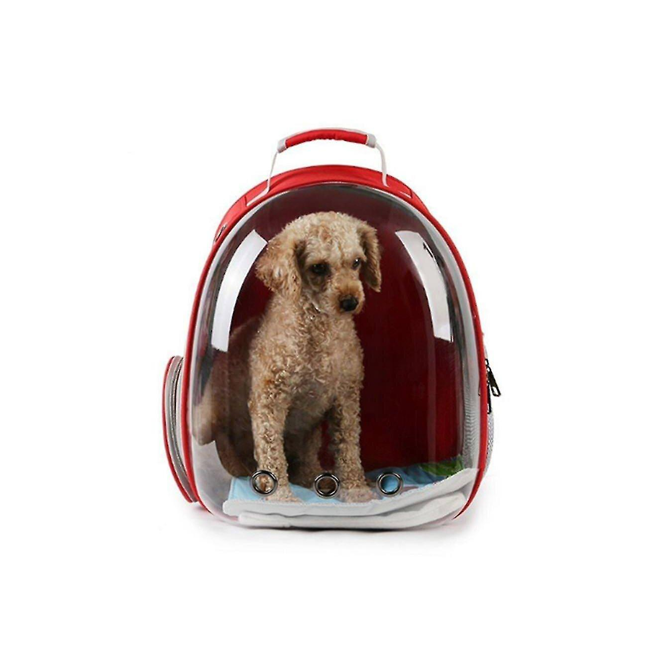 Foto 5 | Mochila Transportadora De Mascotas Huoguo Transparente Para Gatos Y Perros, Color Azul - Venta Internacional.