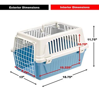 Foto 6 | Transportín Para Mascotas Ferplast Atlas Para Perros Y Gatos, Puerta Superior Y Frontal - Venta Internacional.