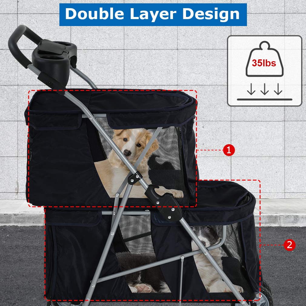 Foto 3 pulgar | Bolsa De Transporte Bestpet Stroller Para Perros Y Gatos, Para Niños Pequeños, Talla M - Venta Internacional.