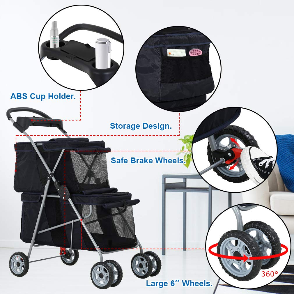 Foto 4 | Bolsa De Transporte Bestpet Stroller Para Perros Y Gatos, Para Niños Pequeños, Talla M - Venta Internacional.