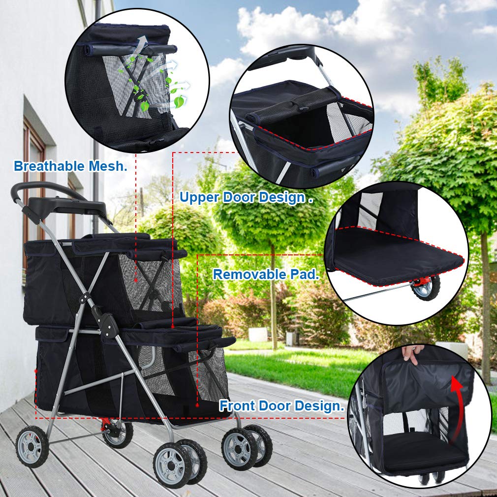 Foto 6 pulgar | Bolsa De Transporte Bestpet Stroller Para Perros Y Gatos, Para Niños Pequeños, Talla M - Venta Internacional.